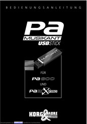Korg Pa Musikant-USB Bedienungsanleitung