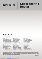 Belkin Router P75170ei Benutzerhandbuch