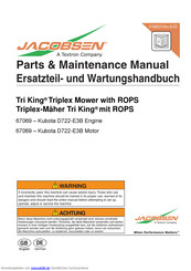 Jacobsen Tri King Triplex Mower with ROPS Handbuch