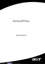 Acer Easy MP3 Benutzerhandbuch
