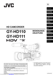JVC GY-HD110 Bedienungsanleitung
