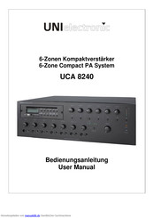 UNI electronic UCA 8240 Bedienungsanleitung