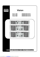 DAPAudio Vision 1600 Bedienungsanleitung
