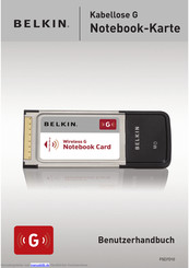 Belkin Notebook-Karte F5D7010 Benutzerhandbuch