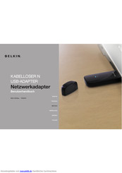 Belkin NetzwerkadapterF5D8053 Benutzerhandbuch