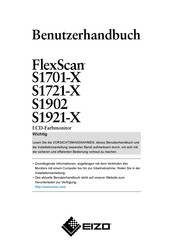 Eizo FlexScan S1721-X Benutzerhandbuch