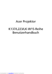 Acer K137 Benutzerhandbuch