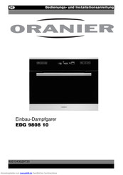 Oranier EDG 9808 10 Bedienungsanleitung