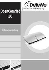 DETEWE OpenComNet 20 Bedienungsanleitung