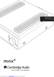 Cambridge Audio Minix Xi Bedienungsanleitung