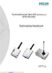 Adcon ETSI 300-220 Handbuch