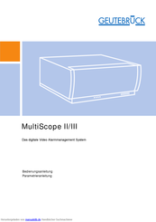 Geutebruck MultiScope II Bedienungsanleitung