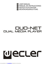 Ecler DUO-NET Bedienungsanleitung