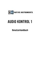 National Instruments AUDIO KONTROL 1 Benutzerhandbuch