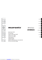 Marantz AV Pre Tuner AV8802 Kurzanleitung
