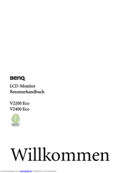 BenQ V2200 Eco Benutzerhandbuch