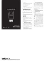Korg mini kaoss pad 2 Bedienungsanleitung
