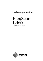 Eizo FlexScan L365 Bedienungsanleitung