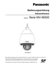 Panasonic Serie WV-X6500 Bedienungsanleitung