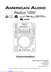 American Audio Radius 1000 Benutzerhandbuch