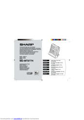 Sharp MD-MT877H Bedienungsanleitung