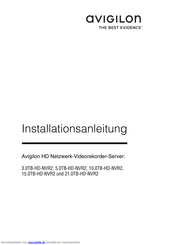 Avigilon 15.0TB-HD-NVR2 Installationsanleitung