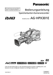 Panasonic AG-HPX301E Bedienungsanleitung