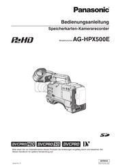 Panasonic AG-HPX500E Bedienungsanleitung