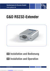 G&D RS232 Bedienungsanleitung