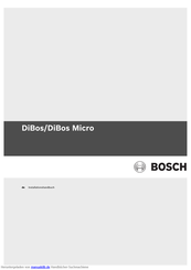 Bosch DiBos Installationshandbuch