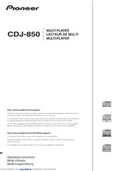 Pioneer CDJ-850 Bedienungsanleitung