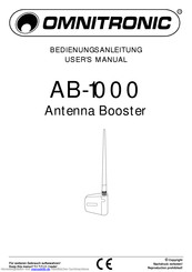 Omnitronic AB-1000 Bedienungsanleitung