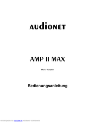 Audionet AMP II MAX Bedienungsanleitung