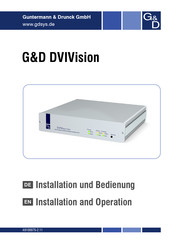 G&D DVIVision Installationshandbuch