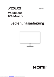 Asus Serie VX278Q Bedienungsanleitung