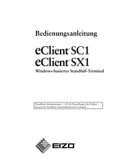 Eizo eClient SX1 Bedienungsanleitung