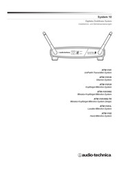 audio-technika ATW-1101 Installations- Und Betriebsanweisungen