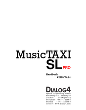 Dialog4 Music Taxi SL pro Handbuch