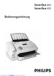 Philips laserfax 825 Bedienungsanleitung