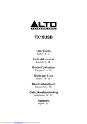 Alto TX15USB Benutzerhandbuch