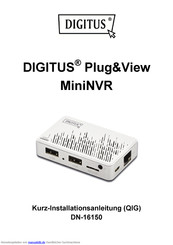 Digitus DN-16150, PLUG&VIEW NVR Installationsanleitung