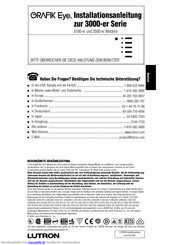 Lutron Electronics Grafik Eye 3103 Installationsanleitung