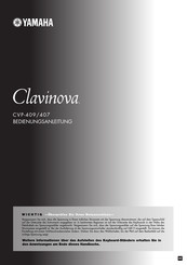 Yamaha Clavinova CVP-409 Bedienungsanleitung