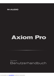 M-Audio Axiom Pro Benutzerhandbuch