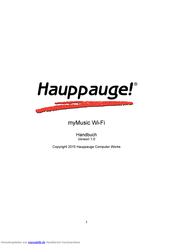 Hauppauge myMusic Wi-Fi Handbuch