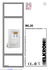 Elkron WL30 Installationsanleitung