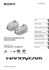 Sony Handycam DCR-SX15E Handbuch