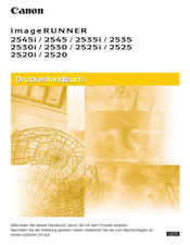Canon image RUNNER 2525i Handbuch