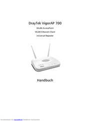 Draytek VigorAP 700 Handbuch