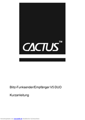 Cactus V5 DUO Kurzanleitung